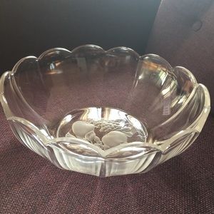 [Val St Lambert] Scalloped 10” Crystal Bowl